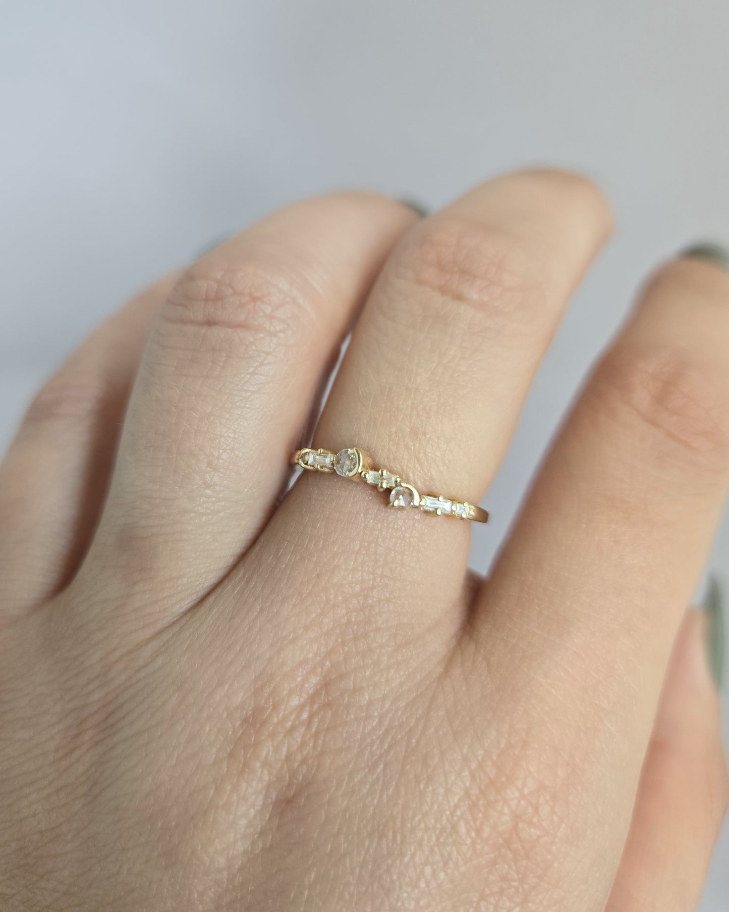 Art Deco Band (Ready to Ship: Yellow Gold, Size 6.5)