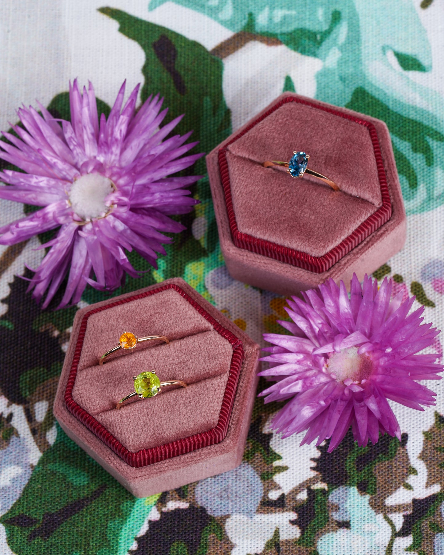 June's Orange Sapphire Ring (Ready to Ship)