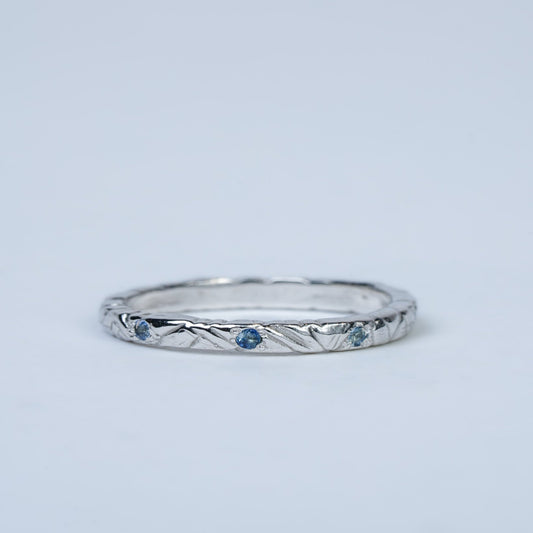 Blue Sapphire Willow Band