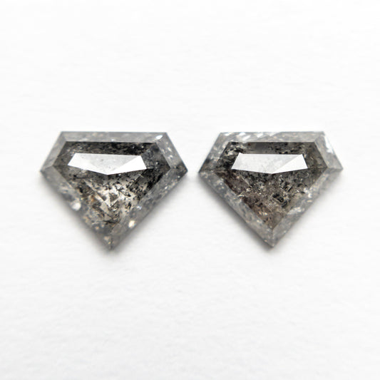 1.40cttw 2pc 5.71x7.14x2.33mm 5.67x7.08x2.46mm Shield Rosecut Matching Pair 20951-05