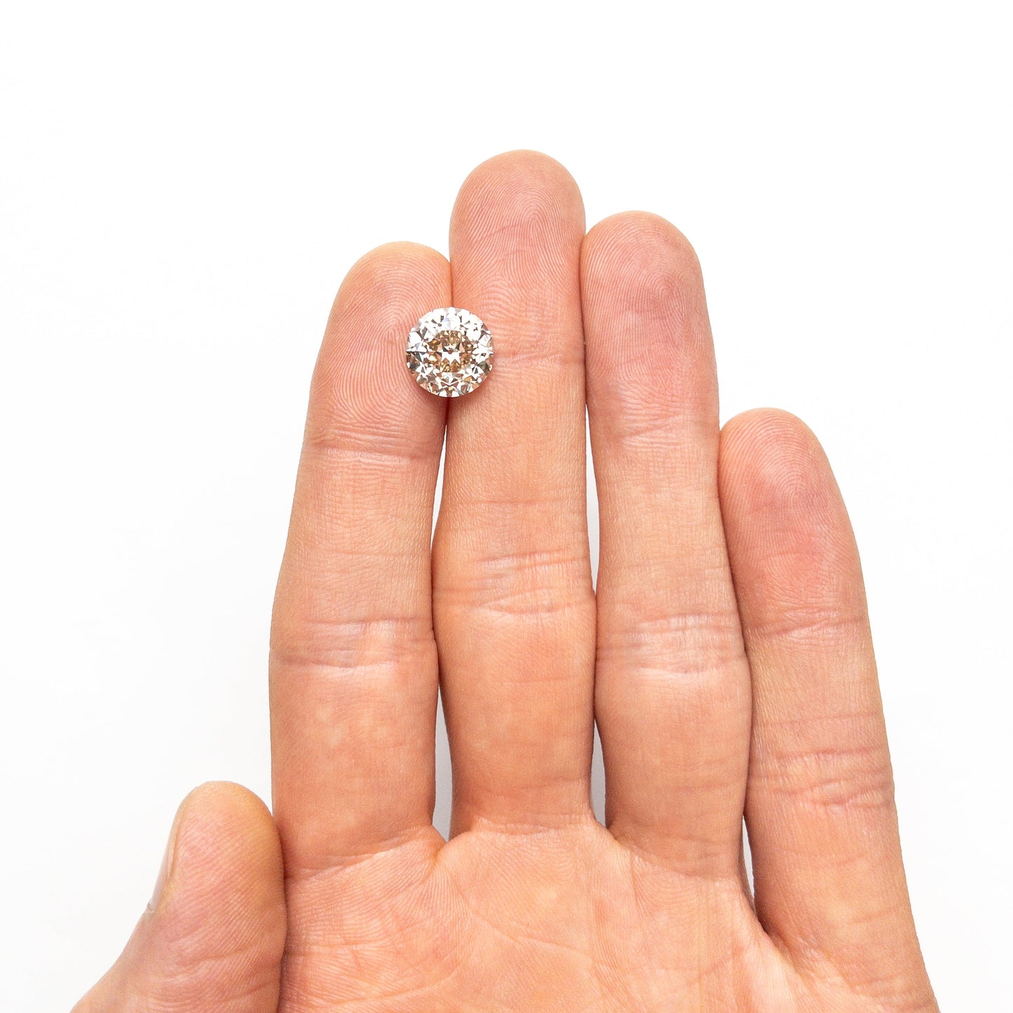 5.10ct 10.28x10.25x7.23mm SI1 C3 Modern Antique Old European Cut 27077-01