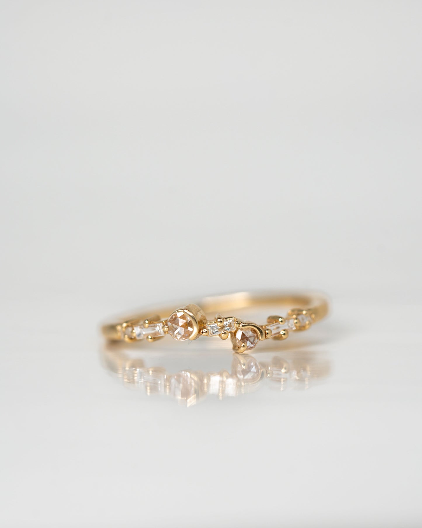 Art Deco Band set in 14k yellow gold