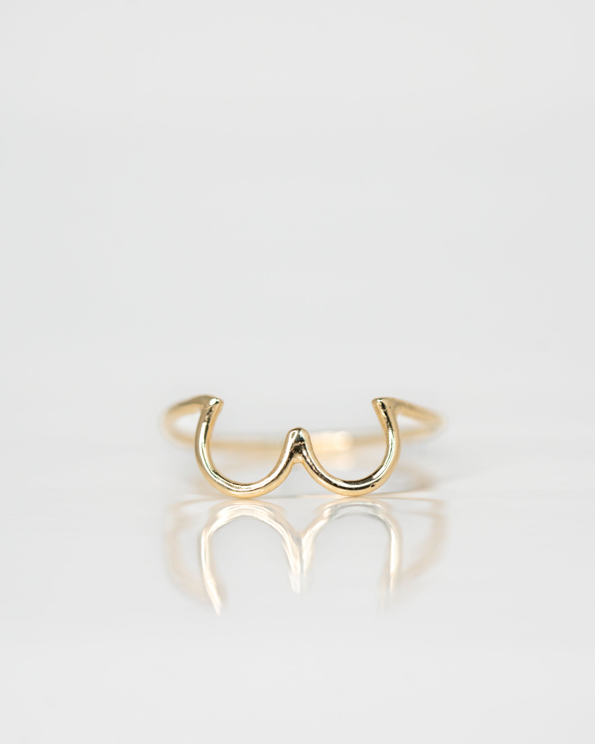 Boob Ring in 14k yellow gold