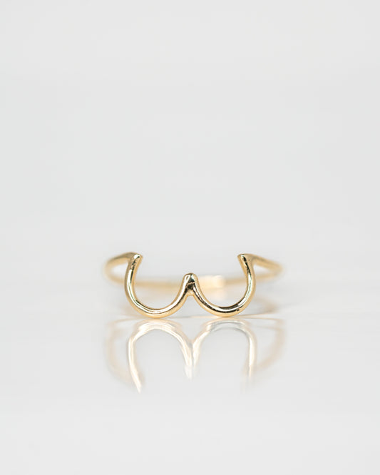 Boob Ring in 14k yellow gold