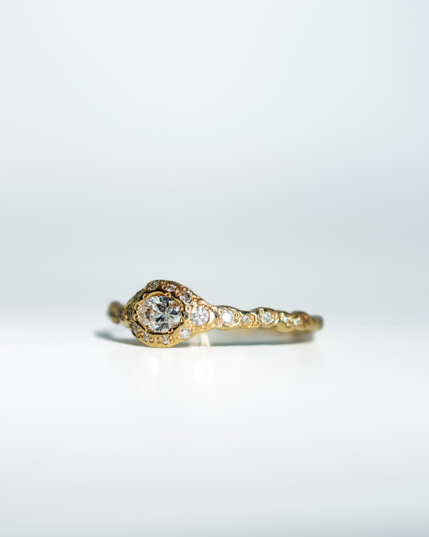Diamond Fairy Ring in 14k yellow gold