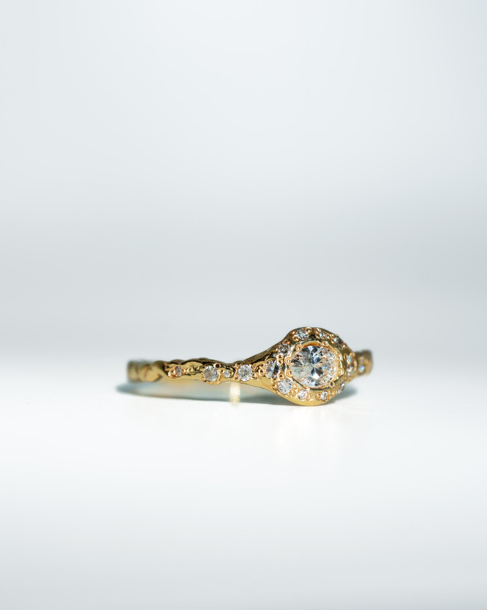 Diamond Fairy Ring in 14k yellow gold