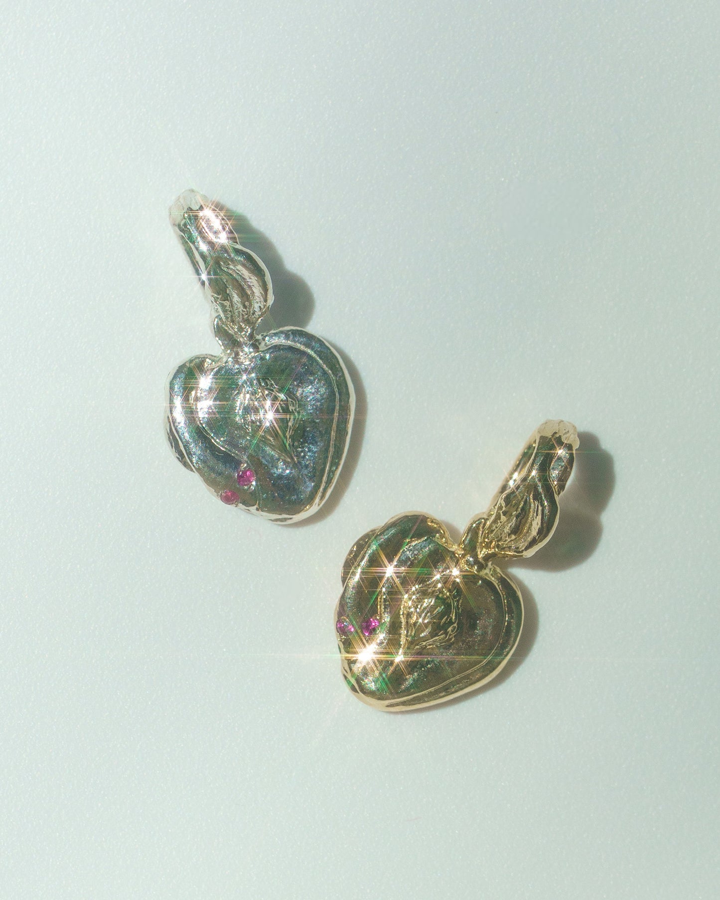 Lilith Charm in 14k yellow gold and sterling silver
