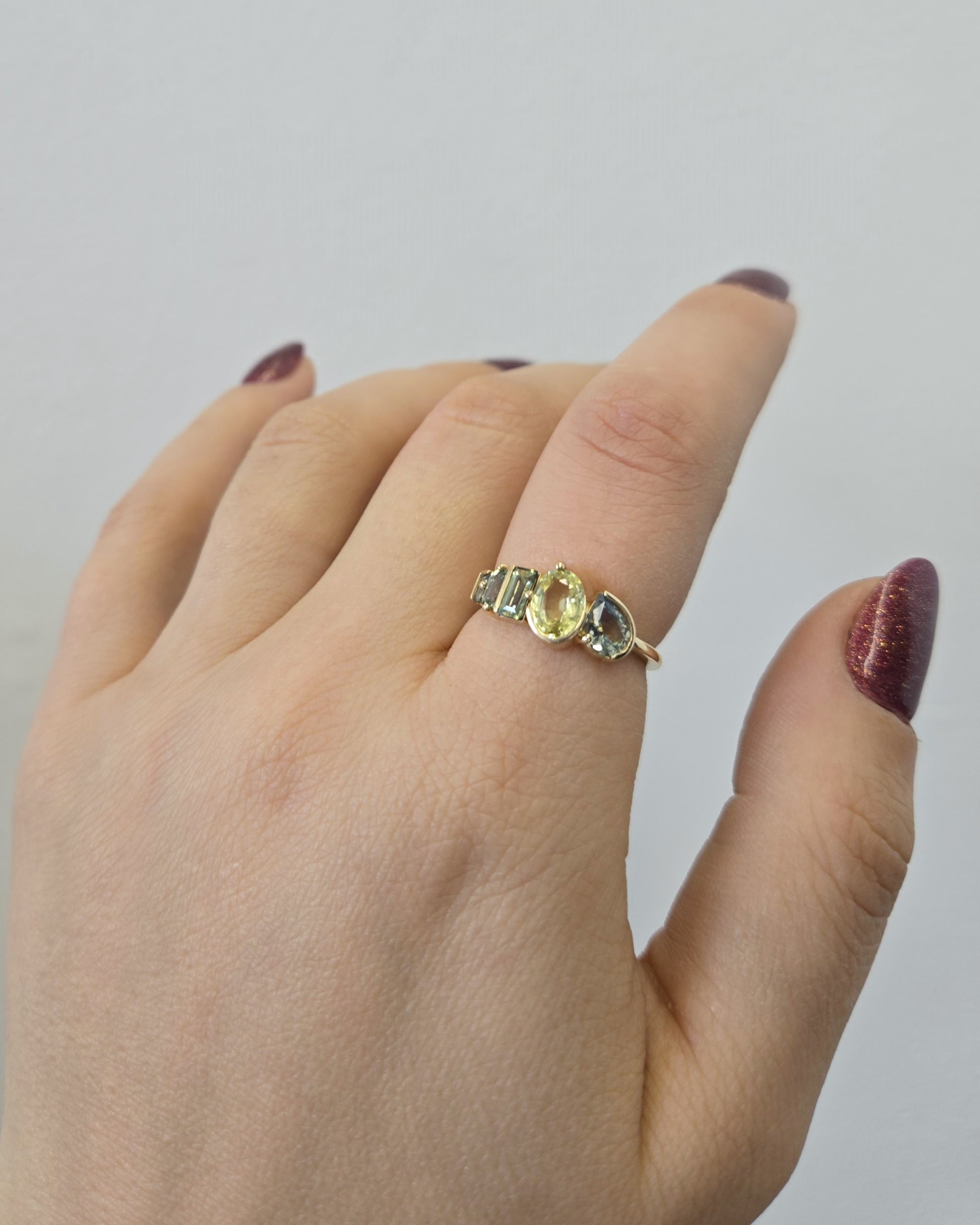 Mielikki Ring modeled on a hand