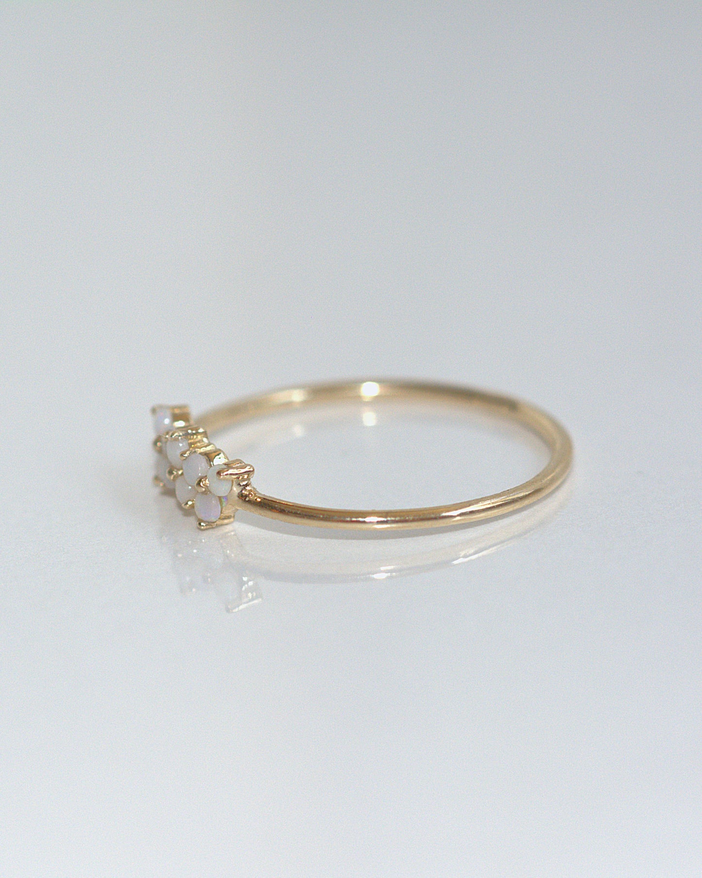 Side view of Opal Carina Ring