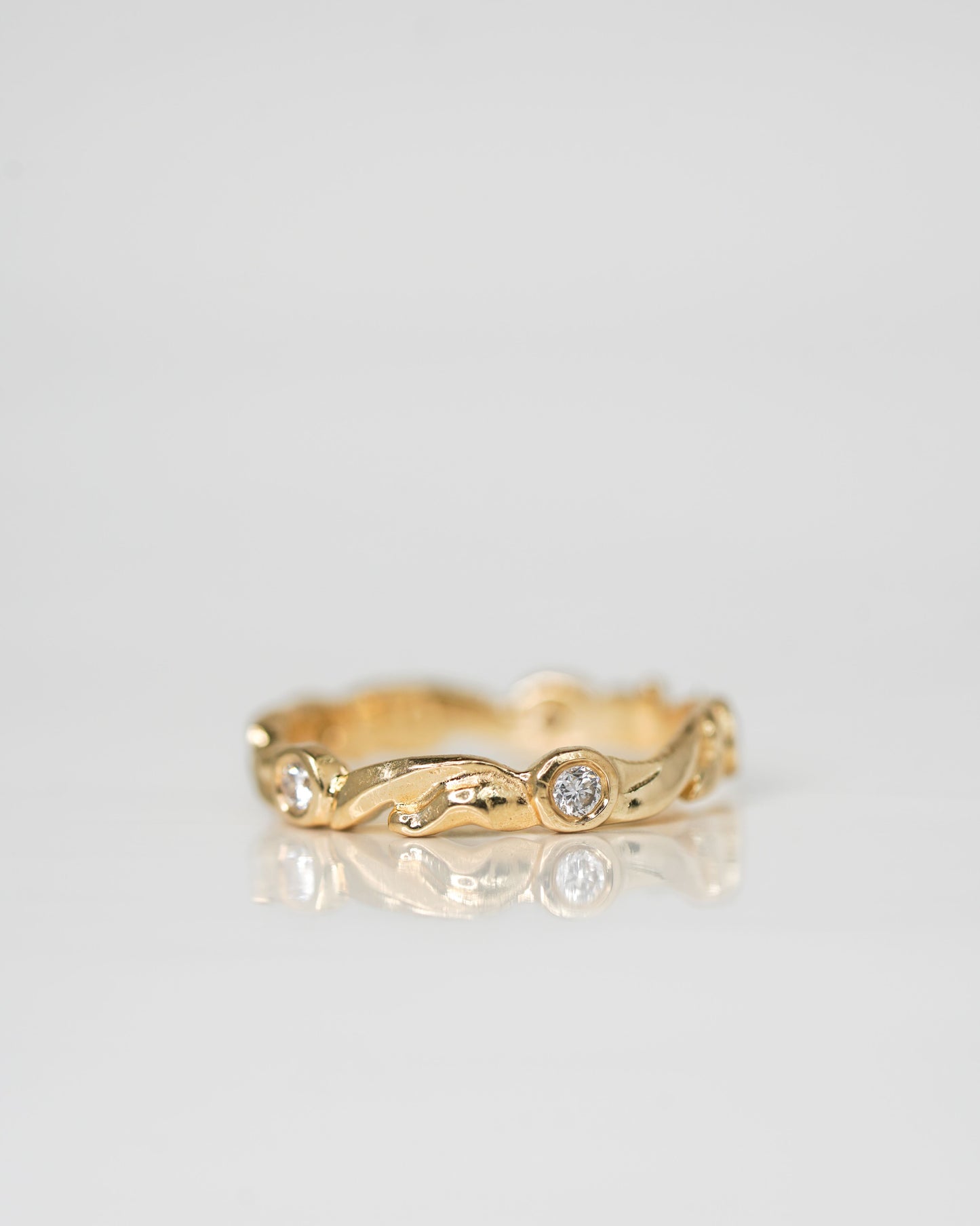 Sage Band in 14k yellow gold.