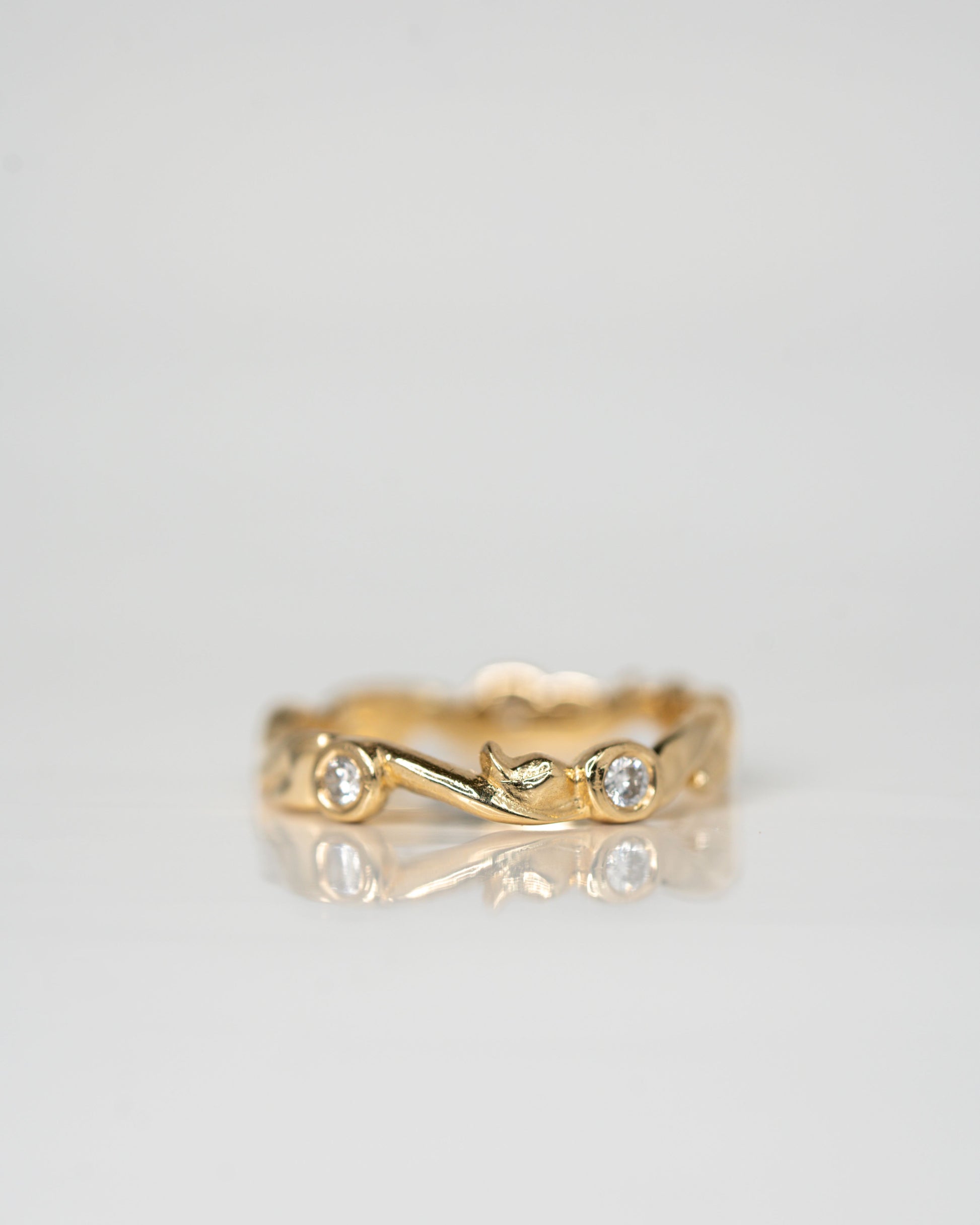 Sage Band in 14k yellow gold.