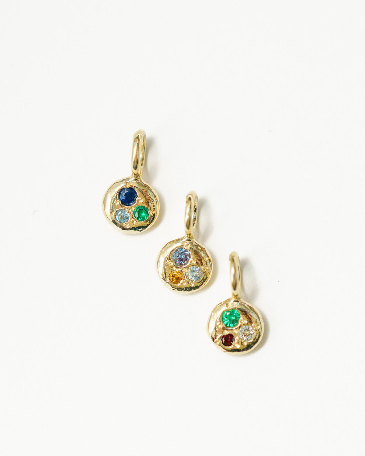 Three Sprinkle Charms with Birthstones