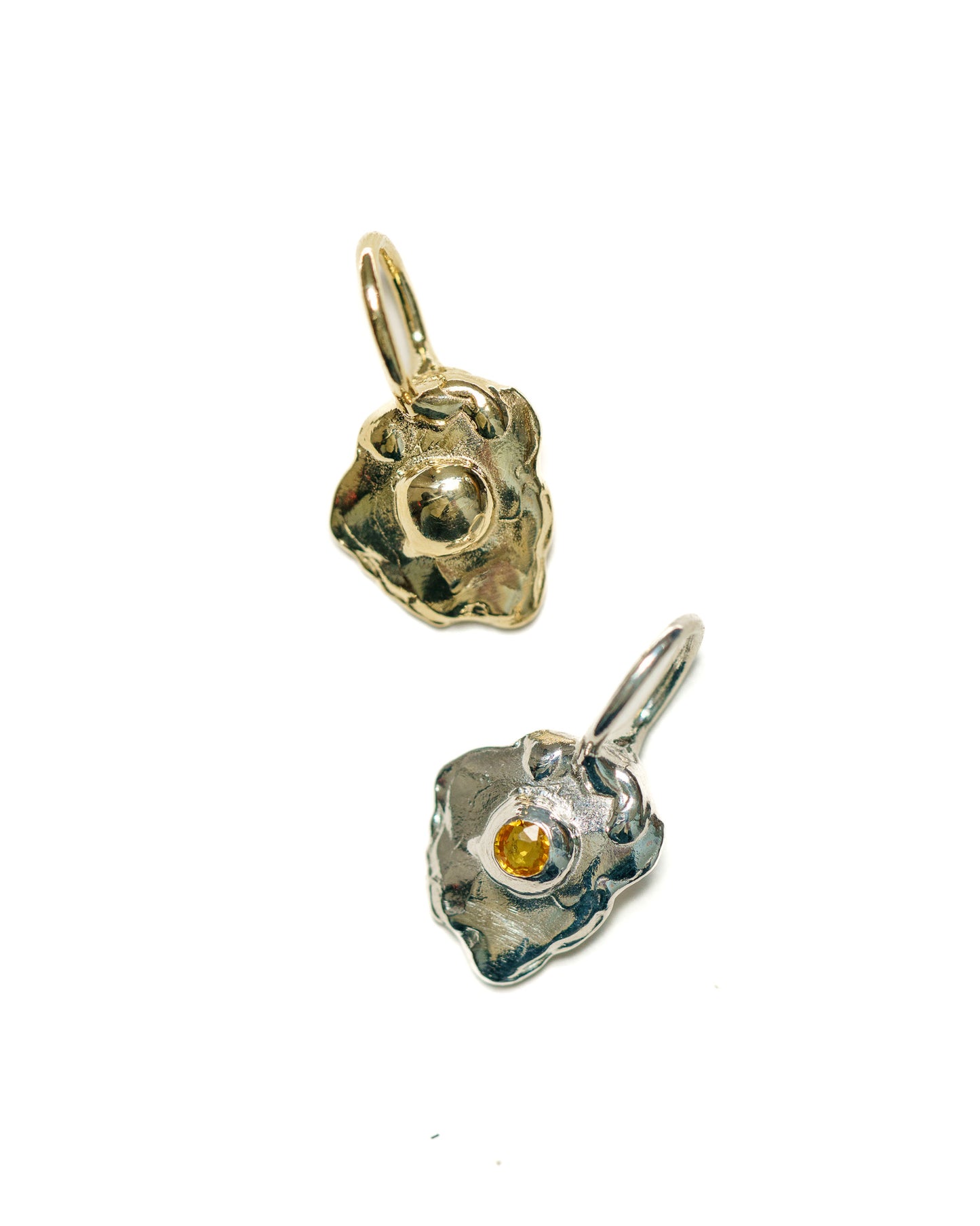 Sunnyside charm in gold and silver