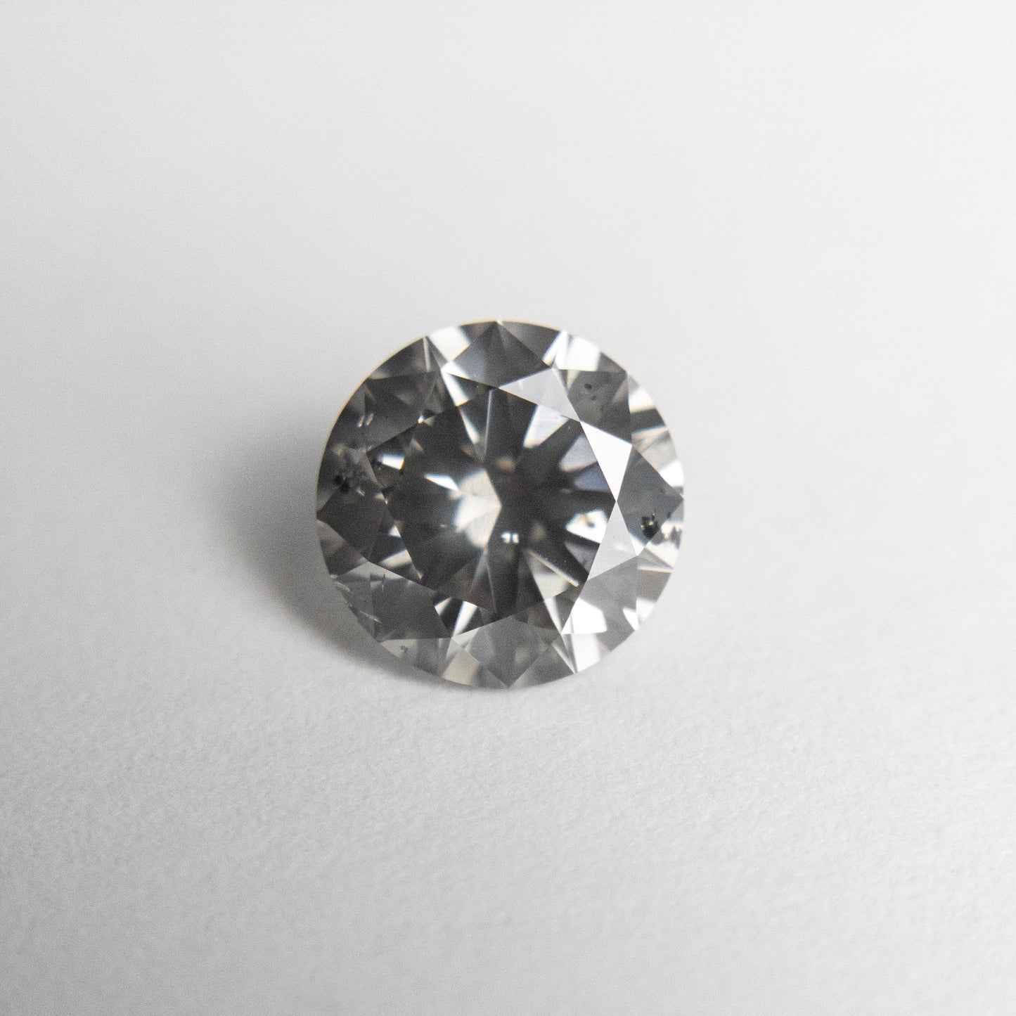 1.06ct 6.53x6.50x3.97mm SI2 Grey Round Brilliant 18462-01 - Misfit Diamonds
