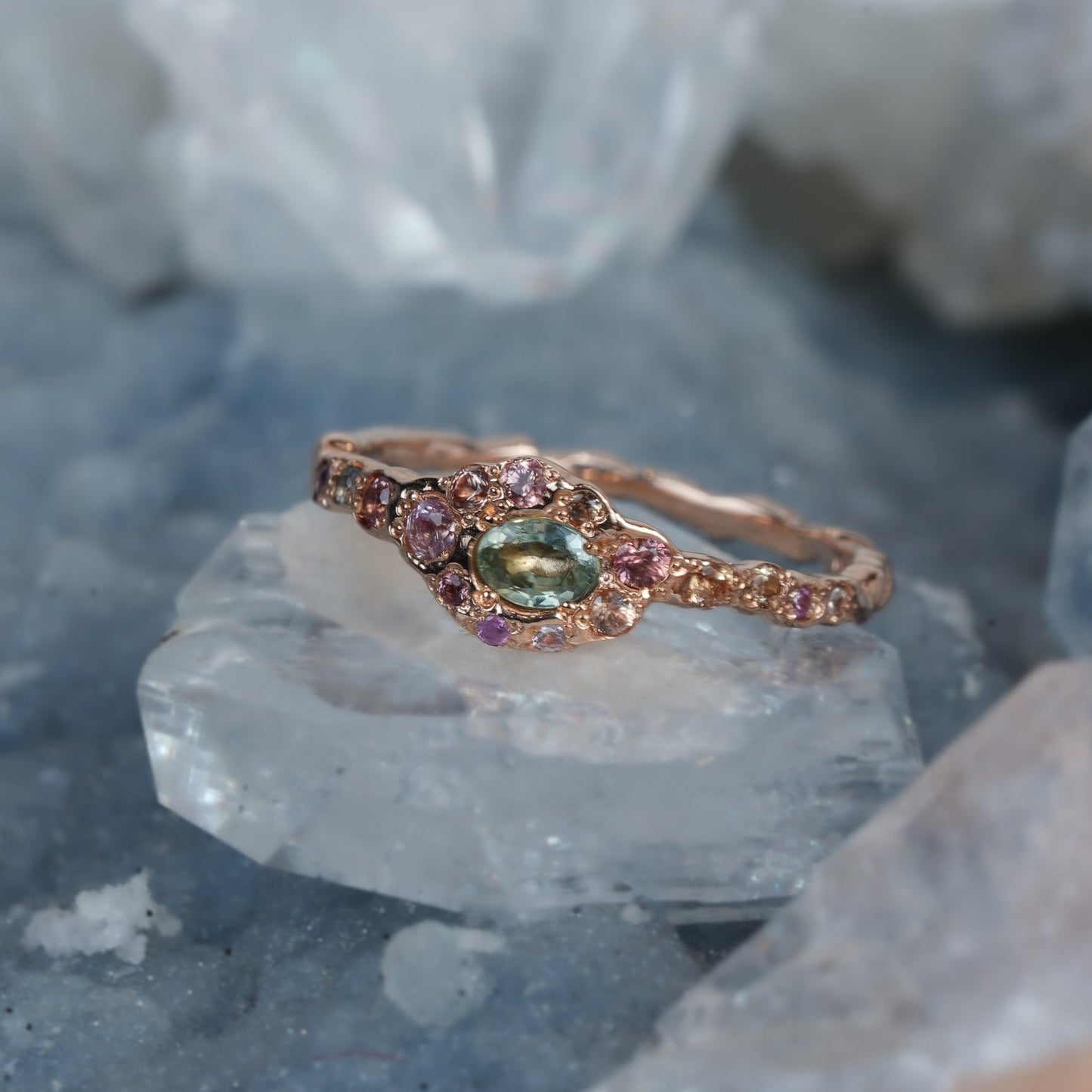 Green Sapphire Fairy Ring